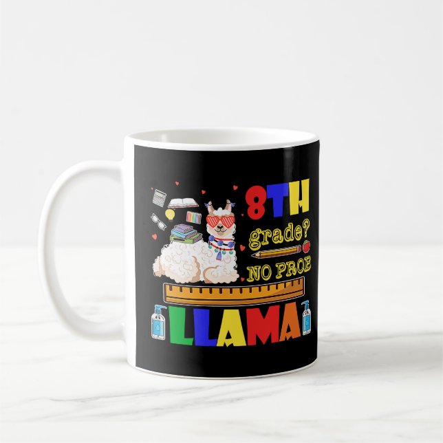 Mug Mignonne Retour À L'École 8E Année Pas De Prob Lla (Gauche)