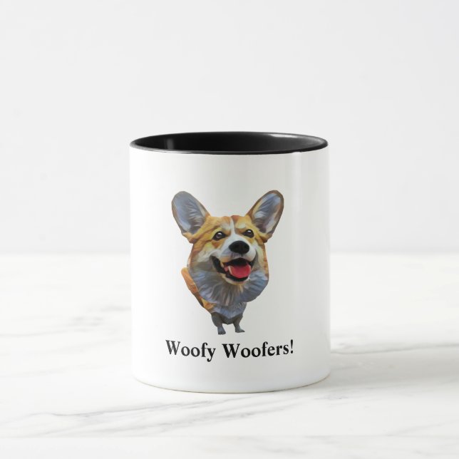 Mug Mignonne roux de corgi gallois (Centre)