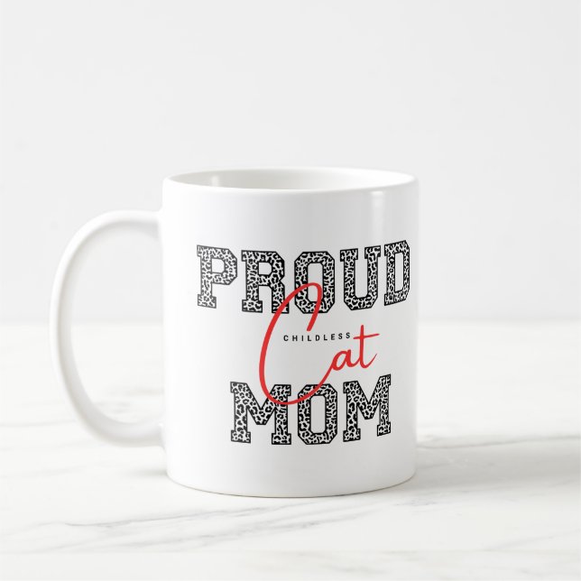 Mug Mignonne simple design chat maman (Gauche)