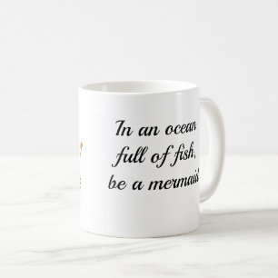 Mug Mignonne Sirène Avec Hirocampes Citer Café Musique
