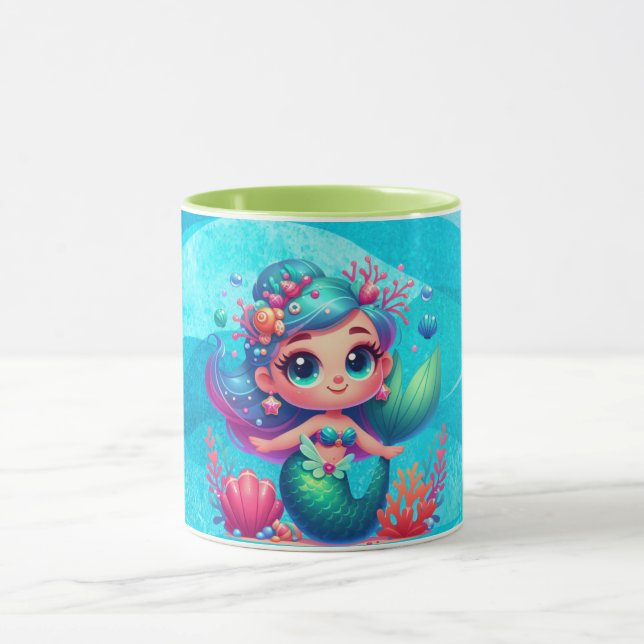 Mug Mignonne sirène sous-marine (Centre)