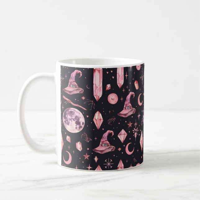 Mug Mignonne Sorcière Rose  (Gauche)