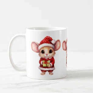 Mug Mignonne souris de la souris de Noël
