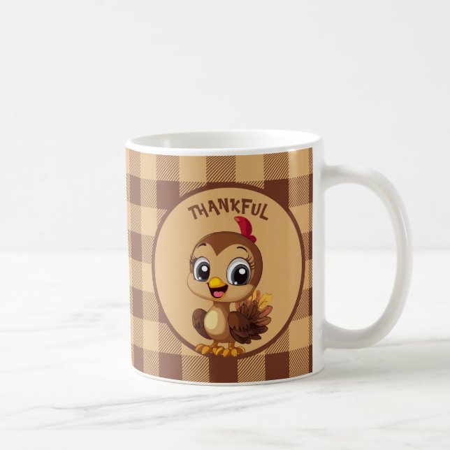 Mug Mignonne Thanksgiving Turquie (Droite)