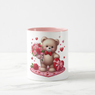 Mug Mignonne Valentine's Day Teddy Bear