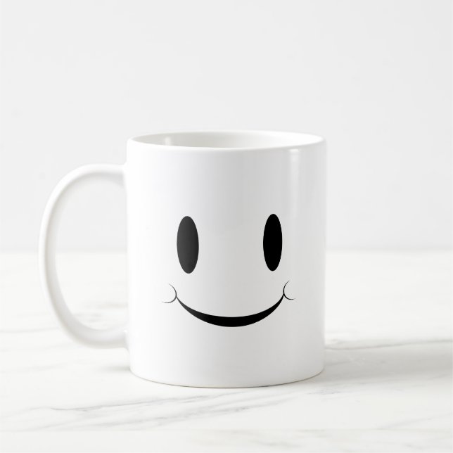 Mug Mignonne Visage Heureux (Gauche)