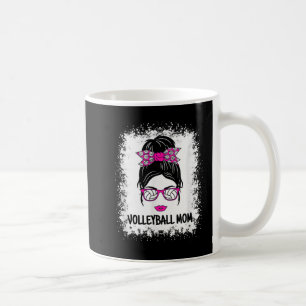 Mug Mignonne Volleyball Maman Messy Bun Femmes Volleyb