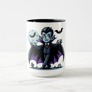 Mug Mignonne, whimsical Halloween vampire
