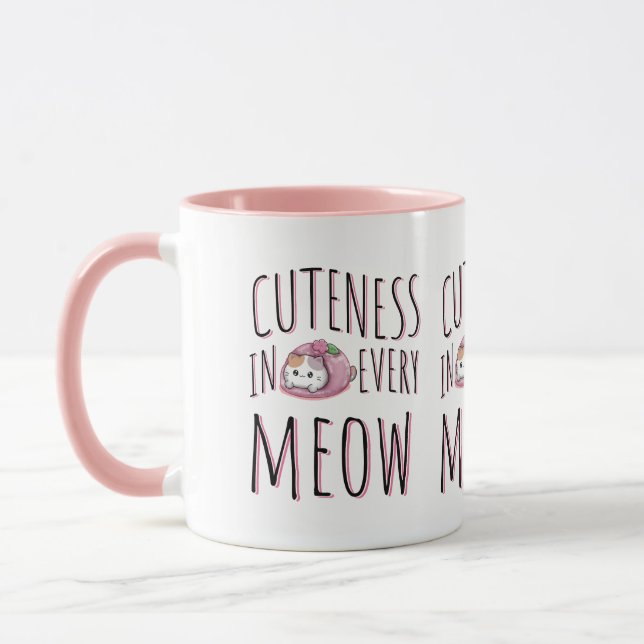 Mug Mignonnerie dans chaque miaulement - Typographie d (Gauche)