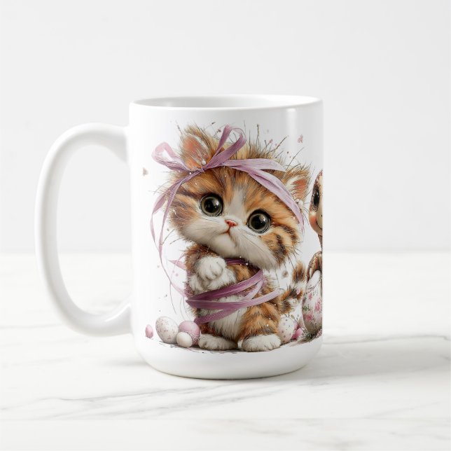 MUG MIGNONS ADORABLES ANIMALS DE PÂQUES FANTAISISTES (Gauche)
