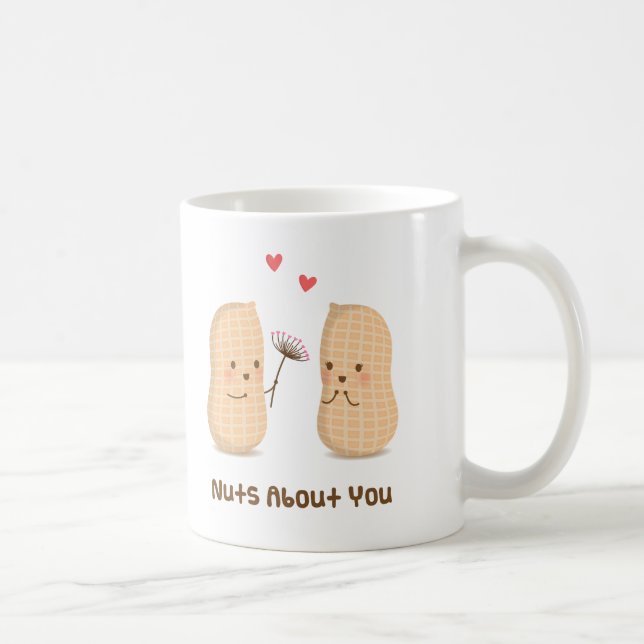 Mug Mignons arachides fou de toi jeu de mots humour d' (Droite)