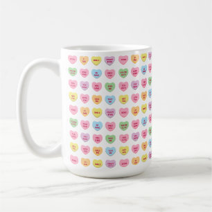 Mug Mignons cœurs de conversation personnalisés drôles
