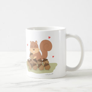 Mug Mignons écureuils à propos de toi Pun Humour d'amo