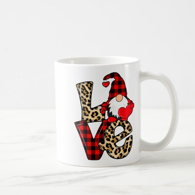 Mug Mignons Gnomes Saint-Valentin Amour Léopard Carrea (Droite)