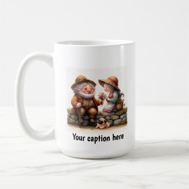 Mug Mignons Munchkins Âgés en Vêtements Champêtres (Gauche)