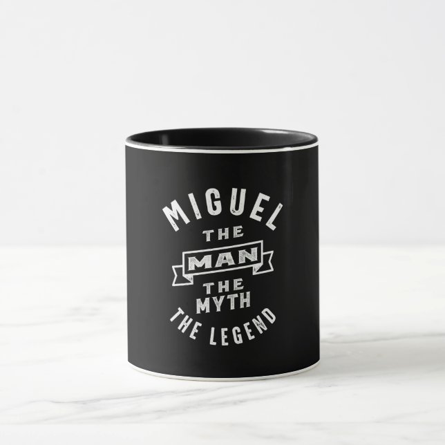 Mug Miguel Nom personnalisé Cadeau Anniversaire (Centre)