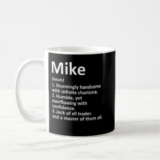 Mug MIKE Définition Nom personnalisé Amusant Anniversa