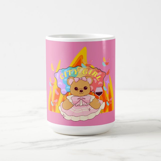 Mug Mikitiez été en peluche d'ours gelée feu de vin ro (Centre)