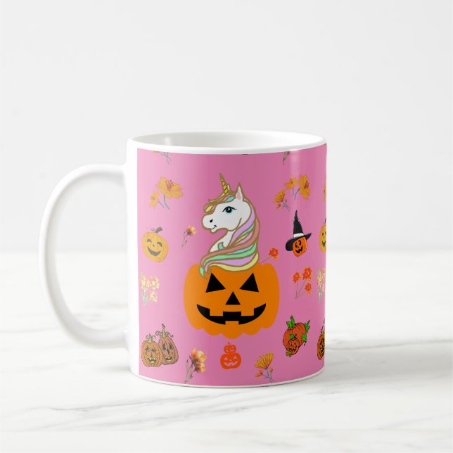 Mug Mikitiez halloween licorne éffrayant octobre autom (Gauche)