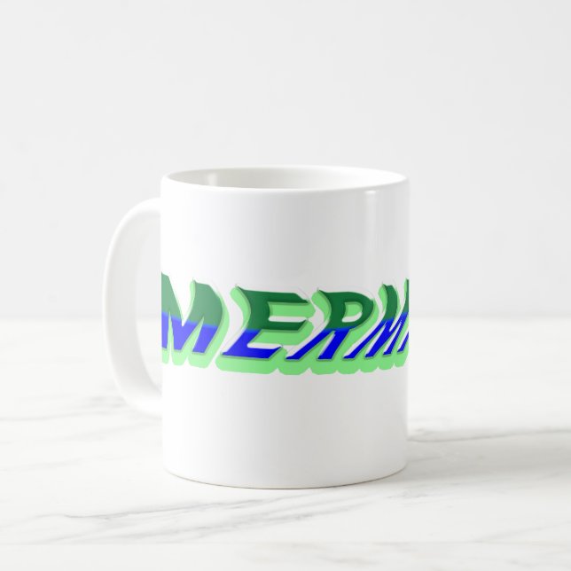 Mug Mikitiez océanique sirène venus bleu mer (Devant gauche)