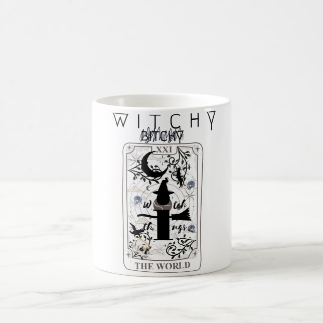 Mug Mikitiez simple sorcière sorcière sorcière tarotca (Centre)