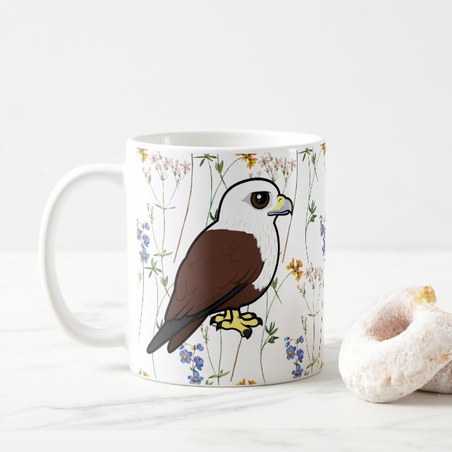 Mug Milan de Brahminy Kite Birdorable (Avec donut)