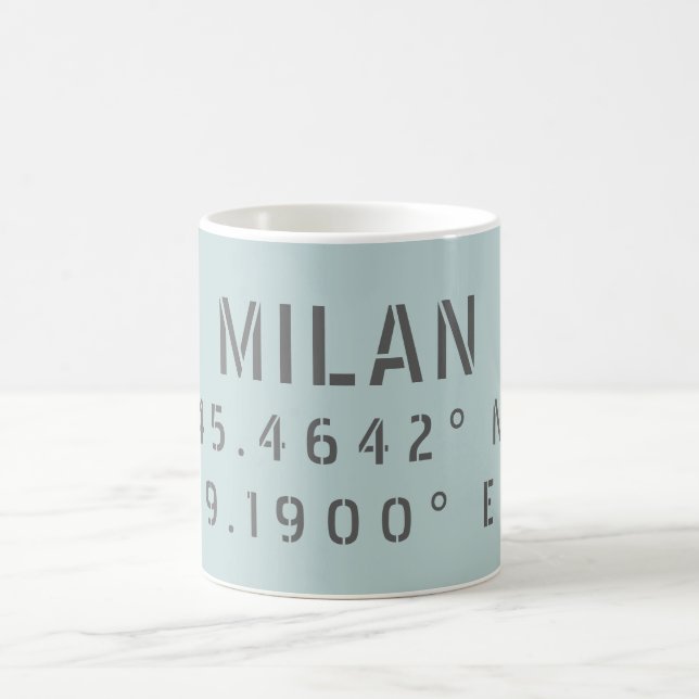 Mug Milan Latitude Longitude (Centre)