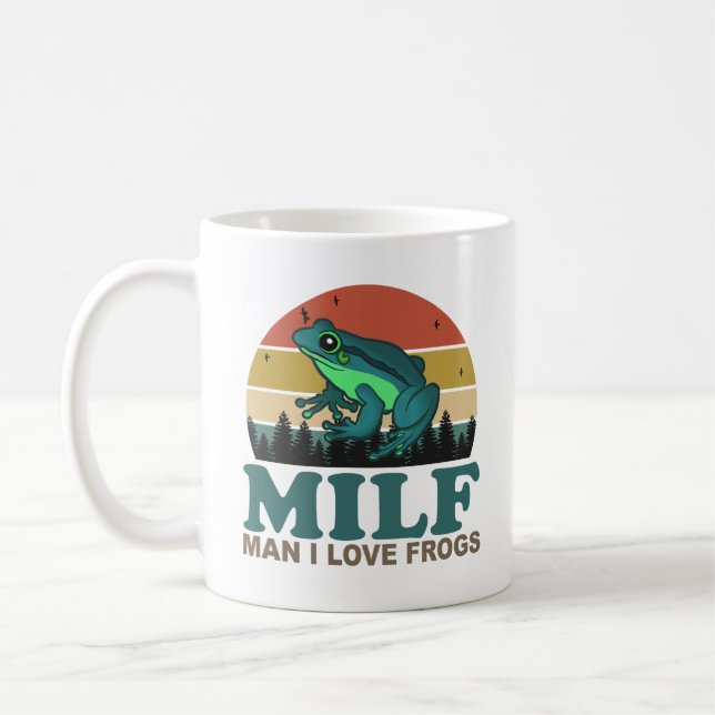 Mug MILF Man I Love Frogs Funny Amphibian Frog Amateur (Gauche)