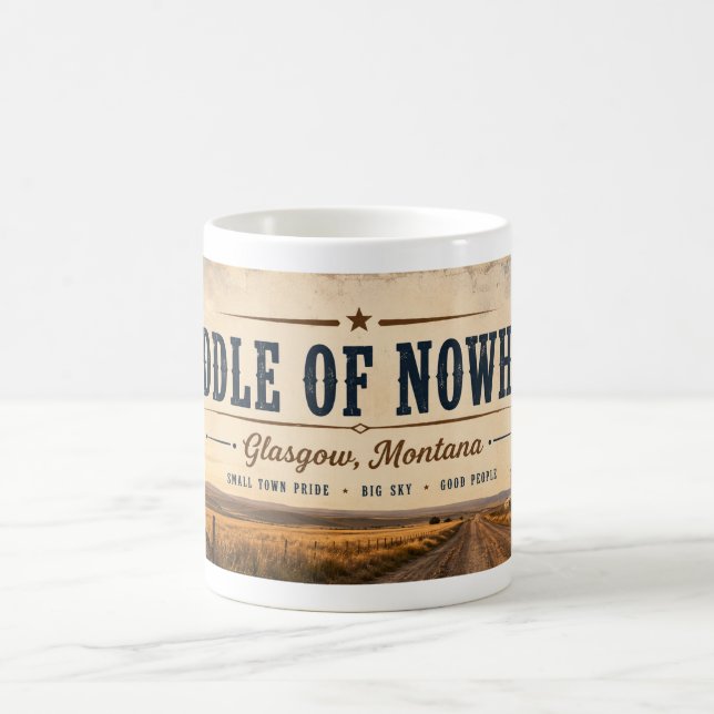 Mug Milieu de nulle part Glasgow Montana (Centre)