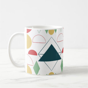 Mug Milieu du siècle moderne géométrique coloré