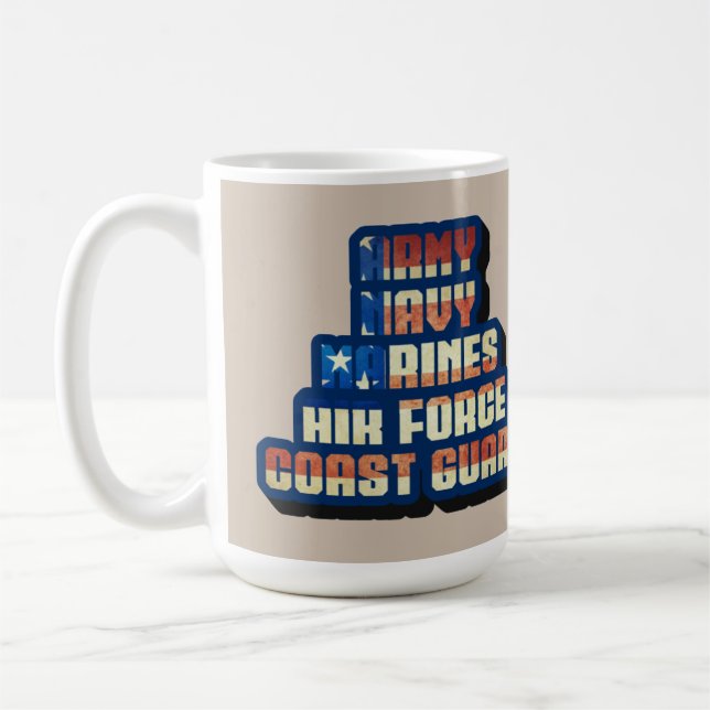 MUG MILITAIRE ÉTATS-UNIS - MERCI (Gauche)
