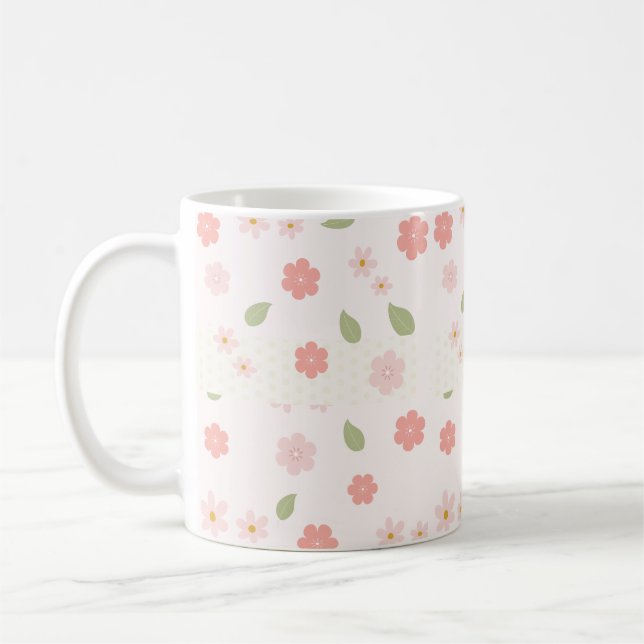Mug milkshake à la fraise kawaii (Gauche)