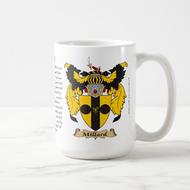 Mug Millard, l'origine, la signification et la crête (Droite)