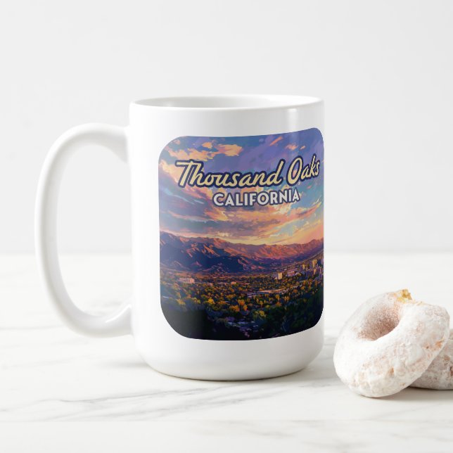 Mug Mille Oaks Californie Los Angeles Ventura (Avec donut)