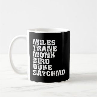Mug Milles de jazz Coltrane Monk Parker Ellington L