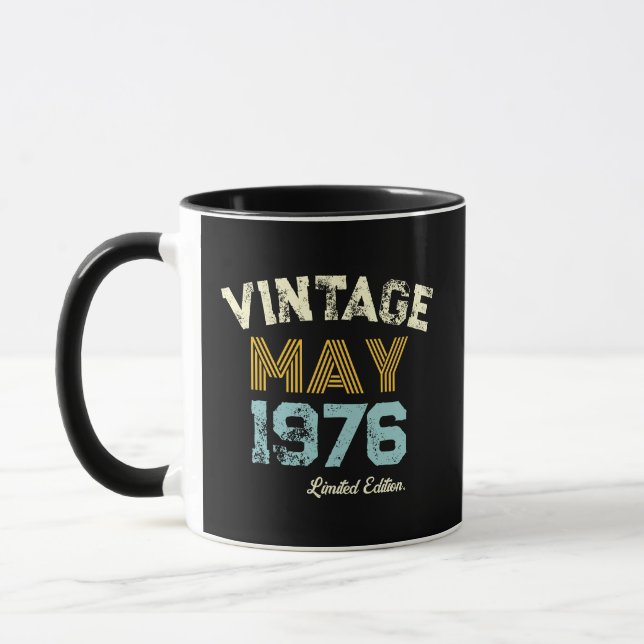 Mug Millésime 1976 Année de naissance personnalisée &  (Gauche)