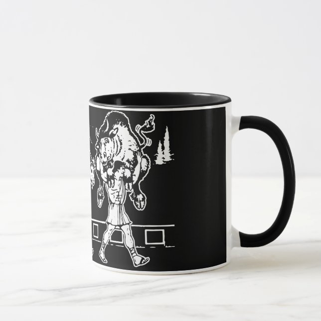 Mug Milo de Croton et la Bull - Gym Motivational (Droite)