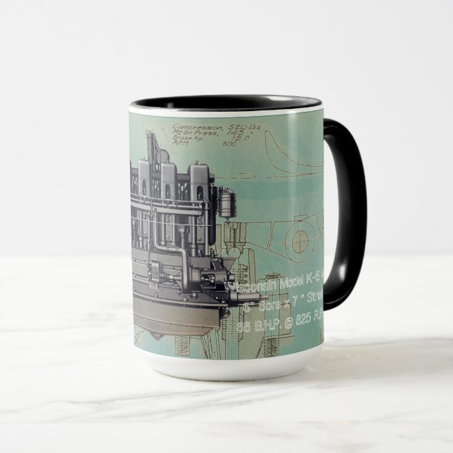 Mug Milwaukee Wisconsin Engine Early K (Devant droit)