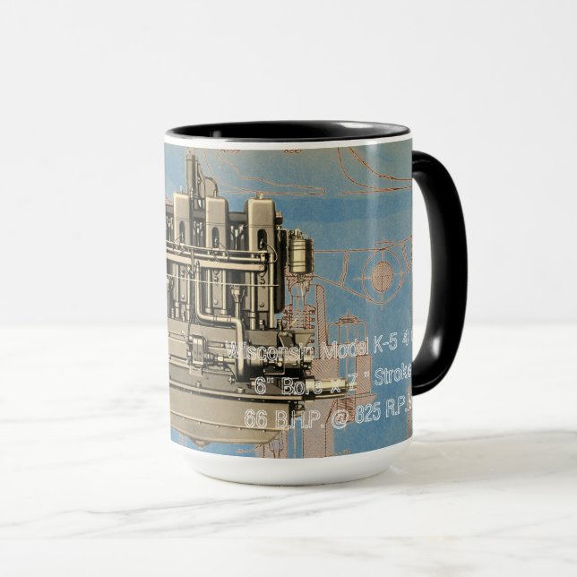 Mug Milwaukee Wisconsin Engine Early K (Devant droit)