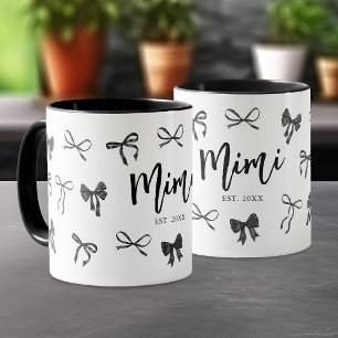 Mug Mimi de la Bow noire Année établie