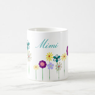 Mug Mimi - fleurs lumineuses pour elle