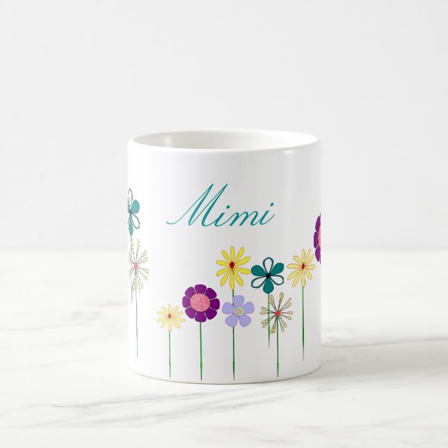 Mug Mimi - fleurs lumineuses pour elle (Centre)