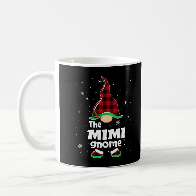 Mug Mimi Gnome Buffalo à carreaux famille assortie de  (Gauche)