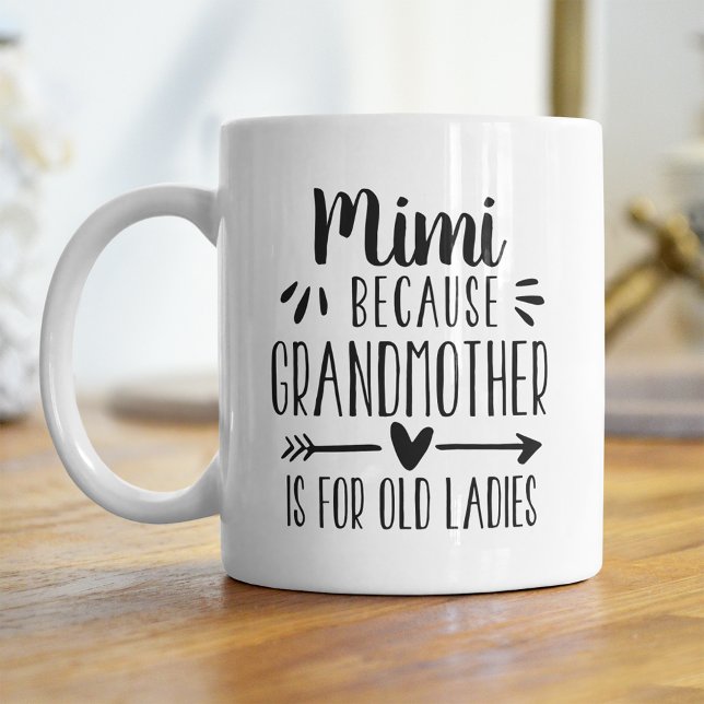 Mug Mimi Grand-Mère Amusante Est Pour La Citation De V (Créateur téléchargé)