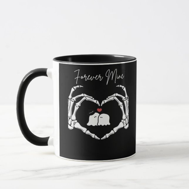 Mug Mine, Valentines Classic - Squelette Mains Entendr (Gauche)