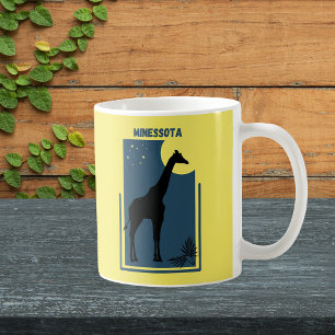 Mug Minessota Como Zoo St Paul Giraffe Vintage