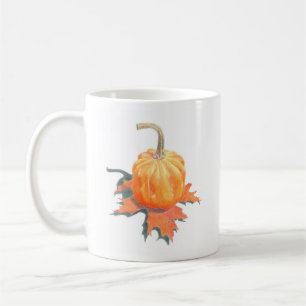 Mug Mini Citrouille sur feuille de chêne