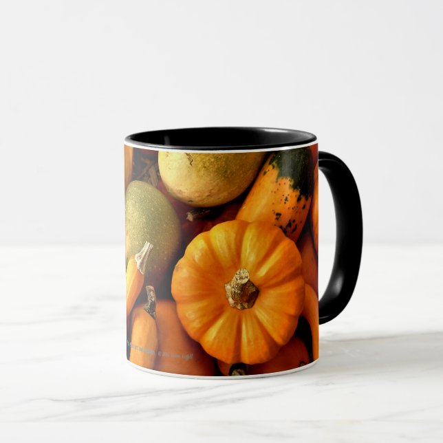 Mug Mini-Citrouilles Et Gourds Assortiment Automne Pho (Devant droit)