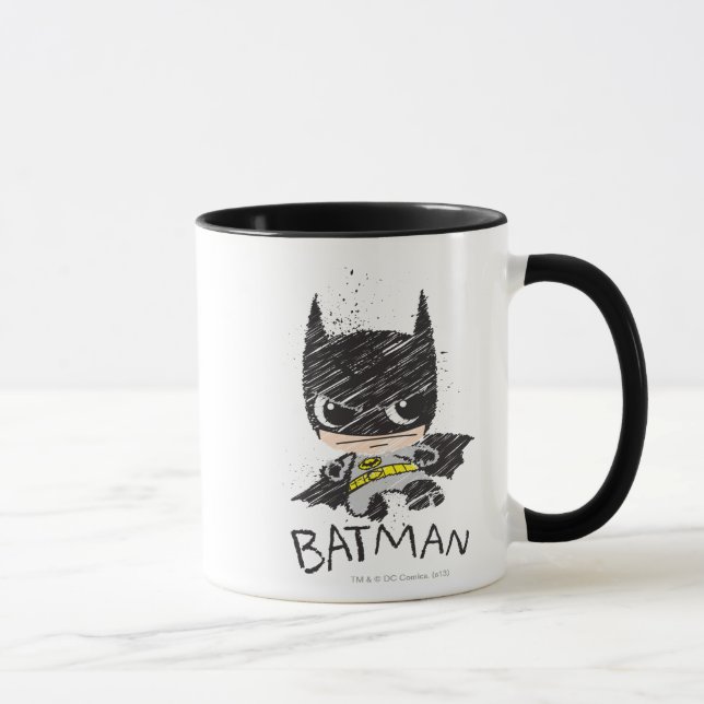 Mug Mini classique Batman Sketch (Droite)