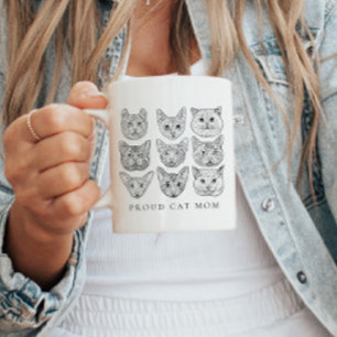 Mug Mini Fier Chat Maman Amoureux des chats Chat race